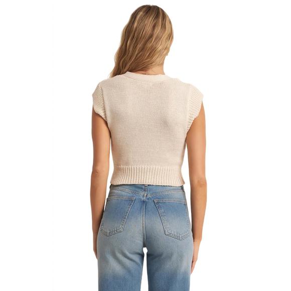 NEW Z SUPPLY roped in sweater vest in ivory - Picture 3 of 4